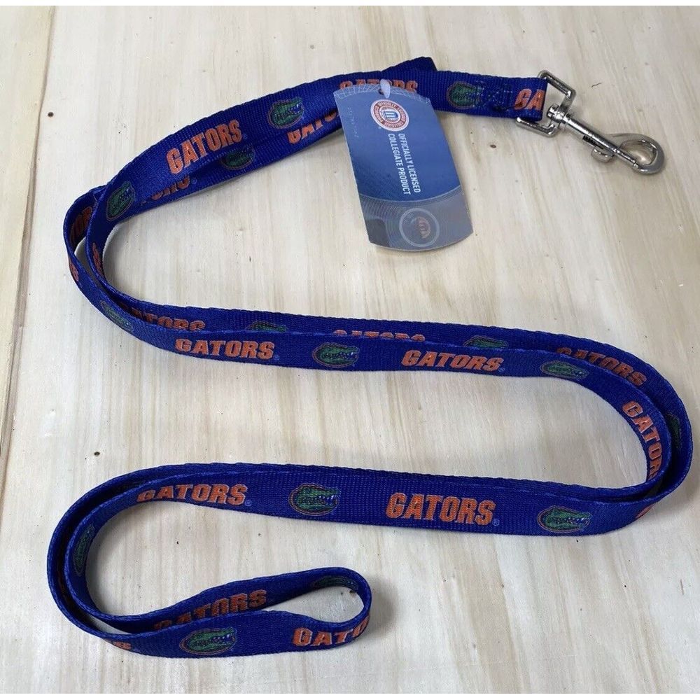 University of Florida Gators NCAA Dog Leash Size‎ Medium 3/4" wide 6 foot NWT